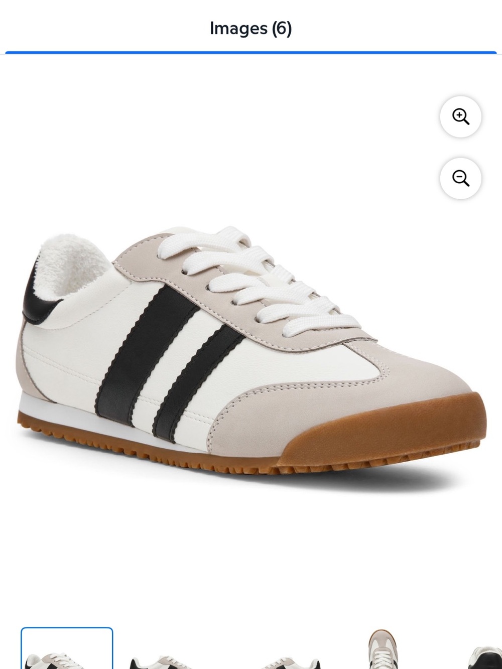 DV by Dolce Vita White, Black & Tan Retro-Style Sneakers